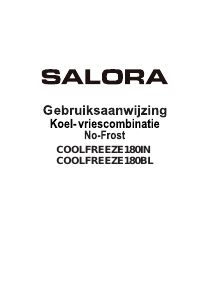 Mode d’emploi Salora COOLFREEZE180IN Réfrigérateur combiné