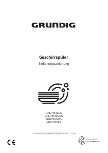 Bedienungsanleitung Grundig GNVP4512X Geschirrspüler