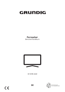 Bedienungsanleitung Grundig 32 GHB 6340 LED fernseher
