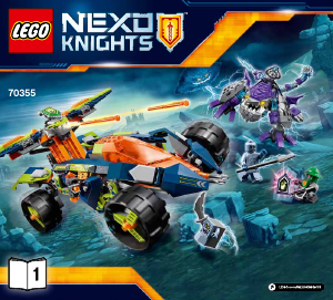 Käyttöohje Lego set 70355 Nexo Knights Aaronin Kalliokiipeilijä