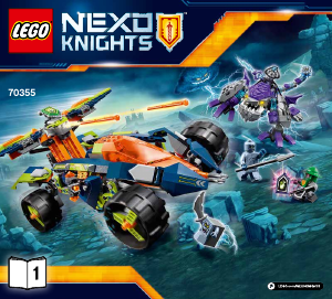 Mode d’emploi Lego set 70355 Nexo Knights Le turbo tank d'aaron