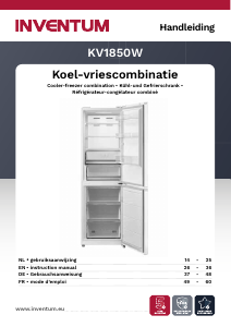 Manual Inventum KV1850W Fridge-Freezer