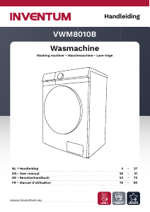 Manual Inventum VWM8010B Washing Machine