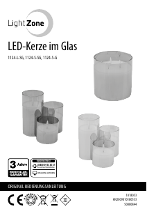 Bedienungsanleitung LightZone 1124-S-SG LED kerze