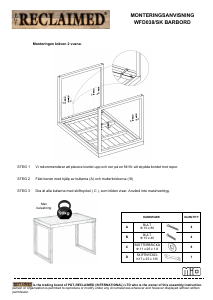 Manual Mio Woodenforge Bar Table