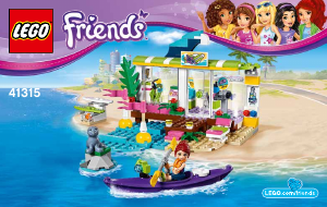 Käyttöohje Lego set 41315 Friends Heartlaken surffikauppa