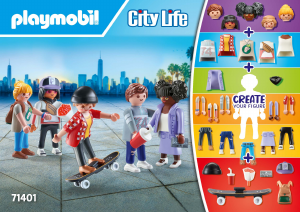 Manuale Playmobil set 71401 City Life My Figures: Set personaggi di città
