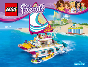 Bedienungsanleitung Lego set 41317 Friends Sonnenschein-Katamaran