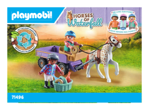 Brugsanvisning Playmobil set 71496 Horses of Waterfall Ponyvogn