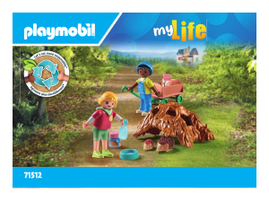 Manual de uso Playmobil set 71512 My Life Cuidados de la familia de erizos