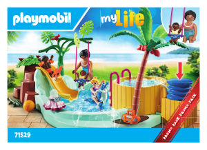Εγχειρίδιο Playmobil set 71529 My Life Παιδική πισίνα με υδρομασάζ
