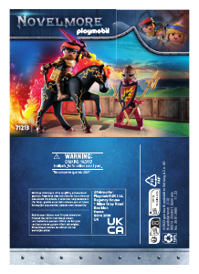 Brugsanvisning Playmobil set 71213 Novelmore Burnham Raiders – ildridder
