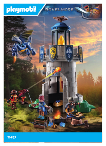 Bedienungsanleitung Playmobil set 71483 Novelmore Ritterturm mit Schmied und Drache