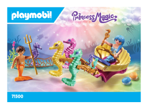 Bruksanvisning Playmobil set 71500 Princess Magic Sjöjungfru med sjöhästvagn