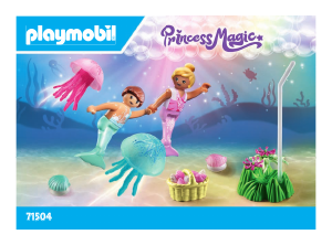 Bruksanvisning Playmobil set 71504 Princess Magic Små sjöjungfrur med maneter