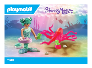 Manual de uso Playmobil set 71503 Princess Magic Sirena con pulpo que cambia de color
