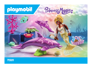 Bruksanvisning Playmobil set 71501 Princess Magic Sjöjungfru med delfiner