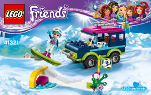 Käyttöohje Lego set 41321 Friends Laskettelukeskuksen maastoauto