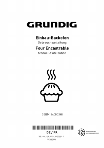 Bedienungsanleitung Grundig GEBM19400DXHI Backofen