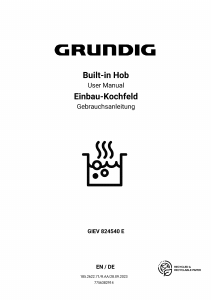 Handleiding Grundig GIEV 824540 E Kookplaat