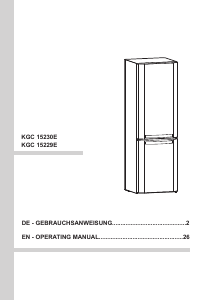 Handleiding Amica KGC 15229 E Koel-vries combinatie