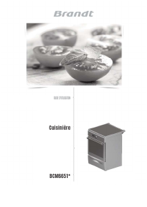 Mode d’emploi Brandt BCM6651W Cuisinière