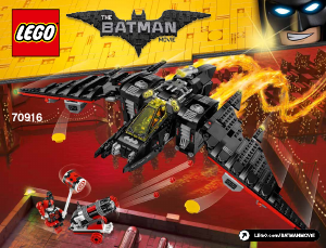 Käyttöohje Lego set 70916 Batman Movie Batwing