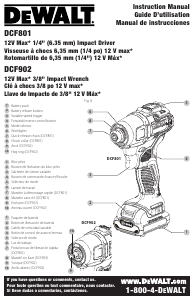 Handleiding DeWalt DCF801F2 Slagmoersleutel