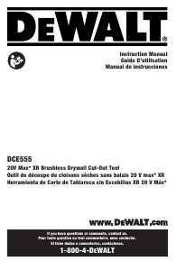 Handleiding DeWalt DCE555B Reciprozaag