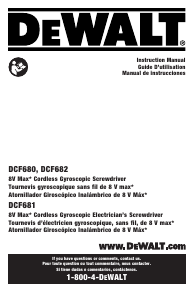 Manual DeWalt DCF680N2 Screw Driver