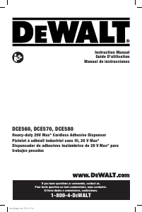 Manual DeWalt DCE560B Sealing Gun