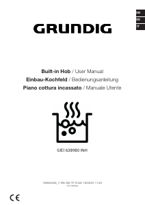 Bedienungsanleitung Grundig GIEI 638980 INH Kochfeld