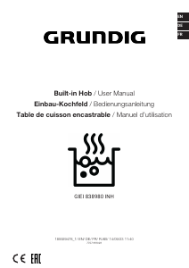 Bedienungsanleitung Grundig GIEI 838980 INH Kochfeld