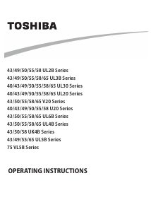 Handleiding Toshiba 43UL3B63DG LED televisie