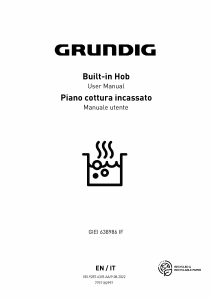 Handleiding Grundig GIEI 638986 IF Kookplaat