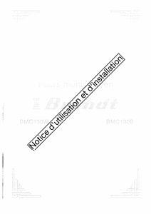 Mode d’emploi Brandt BMC130B Four