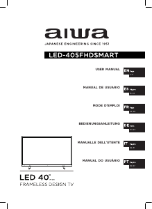 Manual Aiwa LED-405FHDSMART Televisor LED