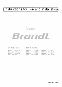 Handleiding Brandt BMC231X Oven