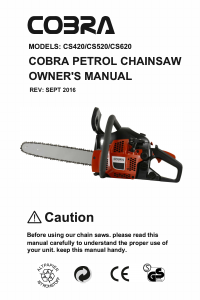 Manual Cobra CS420-16 Chainsaw