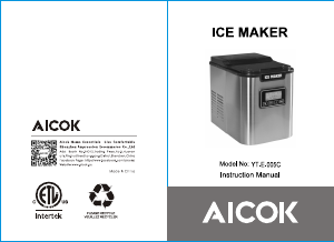 Handleiding Aicok YT-E-005C IJsblokjesmachine