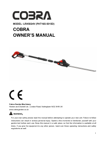 Manual Cobra LRH5024V Hedgecutter