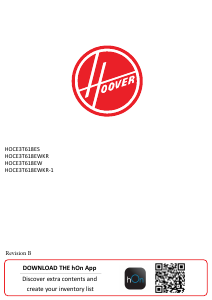 Bruksanvisning Hoover HOCE3T618ES Kyl-frys