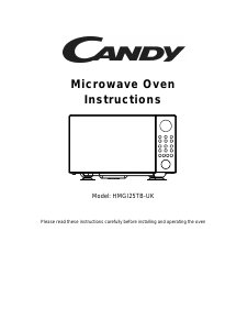 Manual Hoover HMGI25TB-UK Microwave