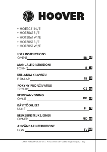 Manuale Hoover HOT3051BI/E Forno