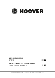 Manual Hoover HOZ5870IN/1 Oven
