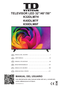 Handleiding TD Systems K32DLM7H LED televisie