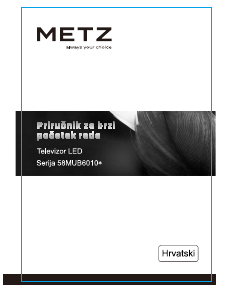 Priručnik Metz 58MUB6010 LED televizor