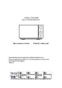 Manuale Hoover H7MGI25TB Microonde