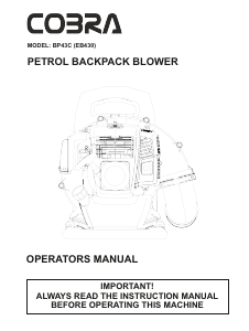 Manual Cobra BP43C Leaf Blower