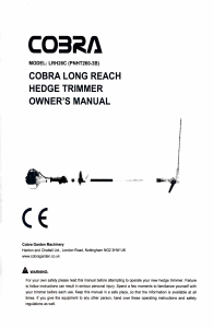 Handleiding Cobra LRH26C Heggenschaar